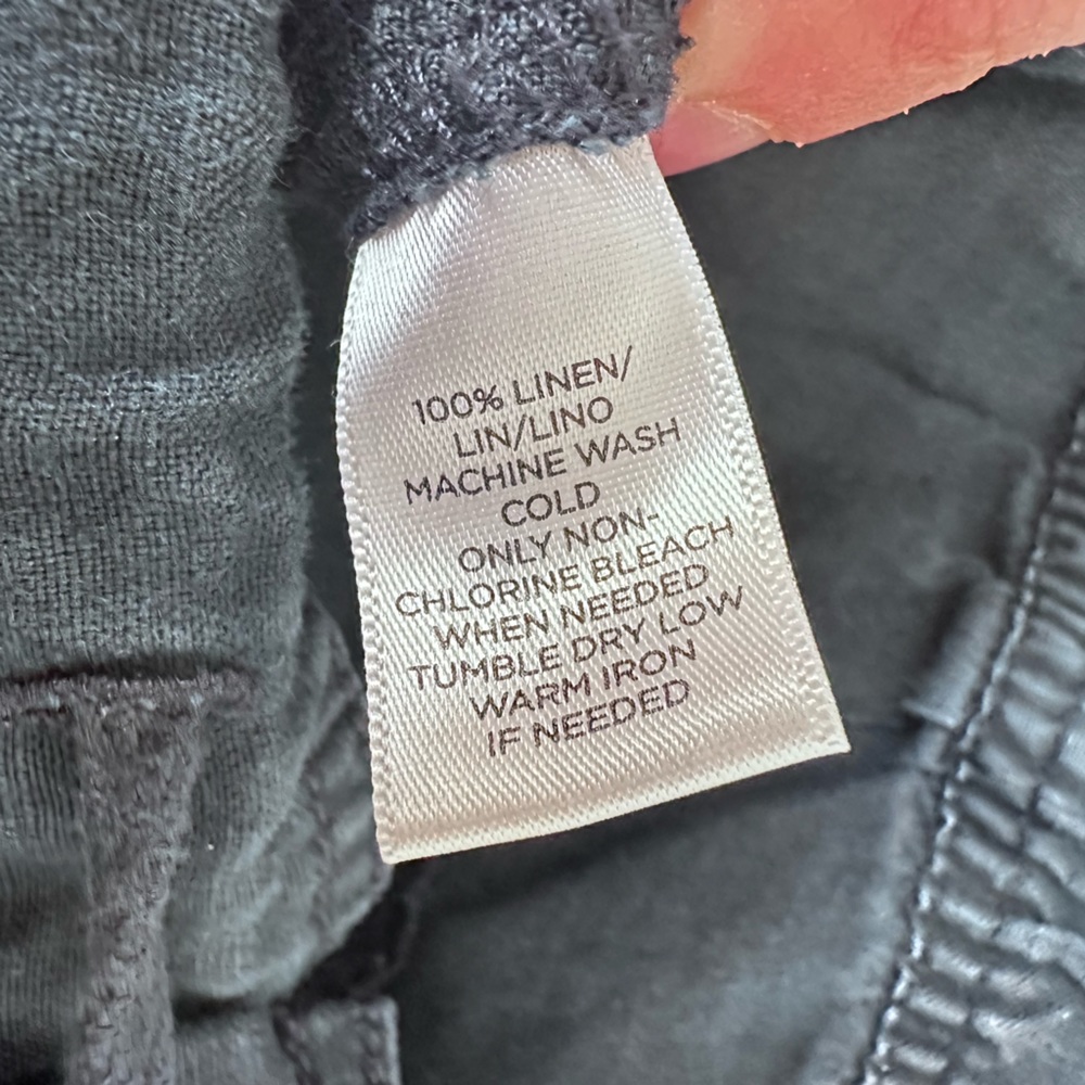 Lou & Grey linen xs casual pant jogger navy blue - Picture 8 of 8